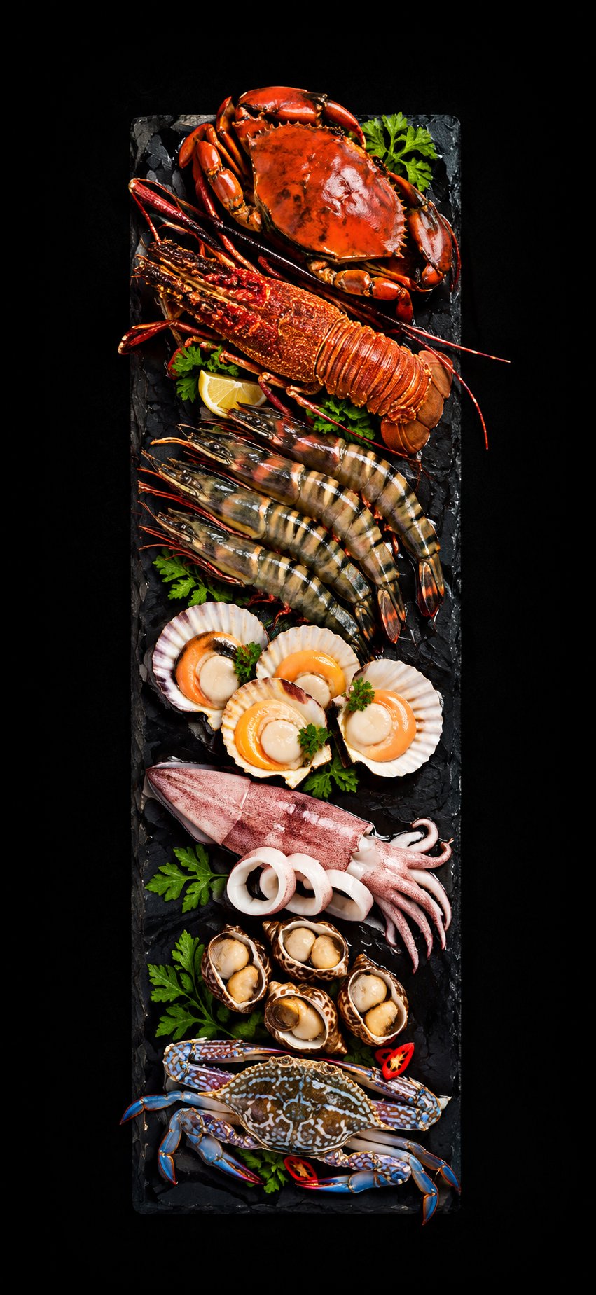 Khay Hải Sản Bơi Hồ Thượng Hạng